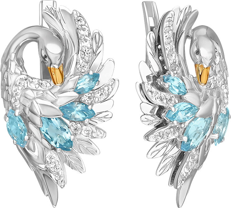 

Серьги из белого золота PLATINA jewelry 02-5300-01-201-1120, 02-5300-01-201-1120