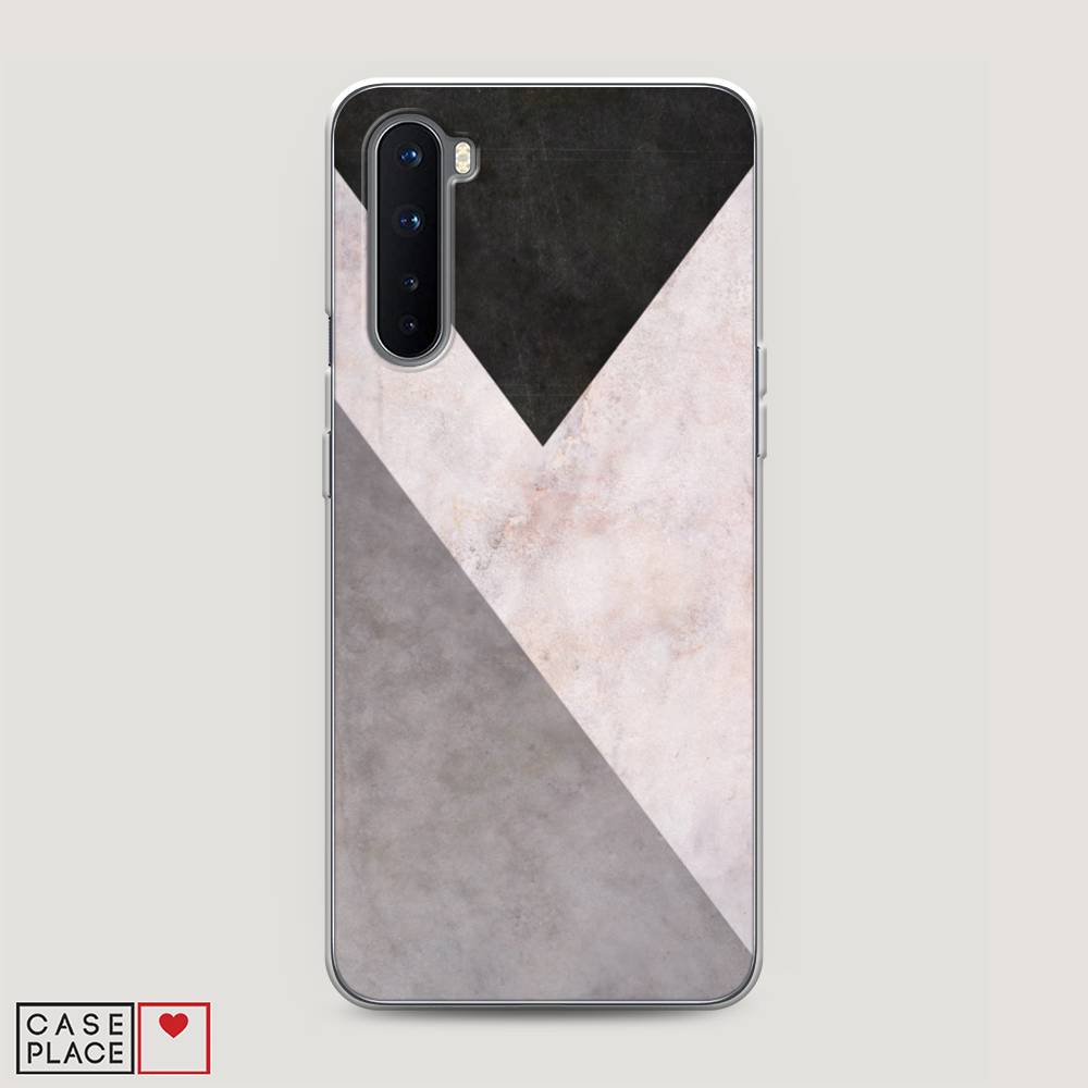 фото Чехол awog "геометричный мрамор" для oneplus nord