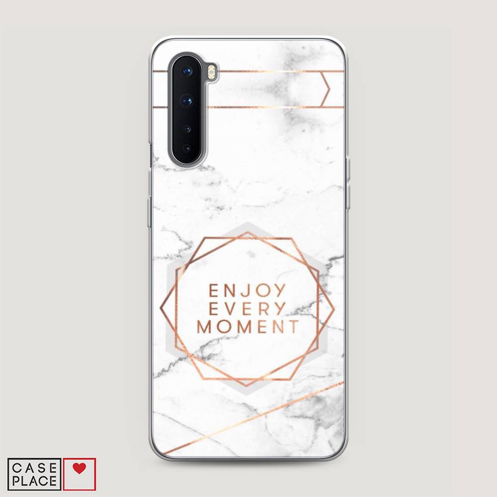 

Чехол Awog на OnePlus Nord / ВанПлас Nord "Enjoy every moment мрамор", Белый;розовый;серый, 151350-7