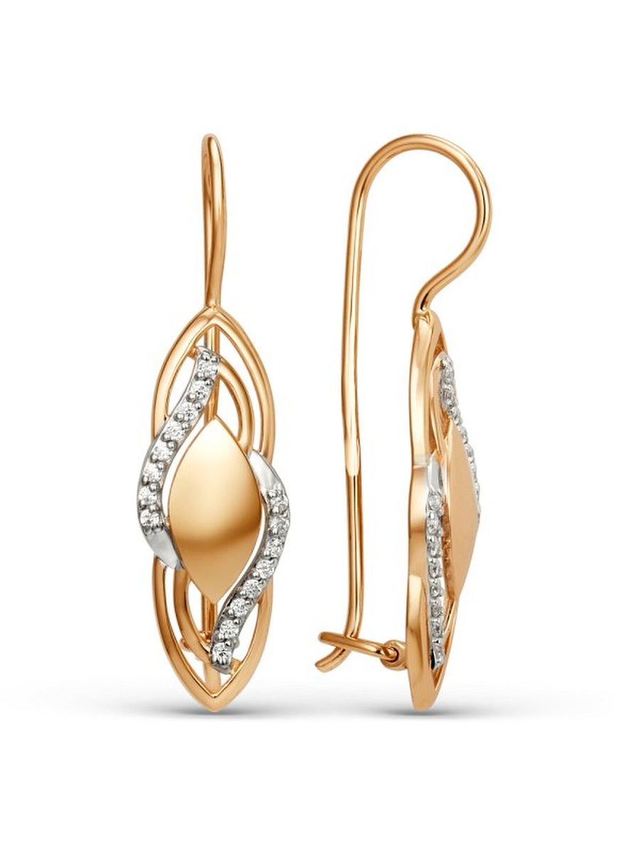 

Серьги из золота TEO MAORI 8011482-1102, фианит, 8011482-1102