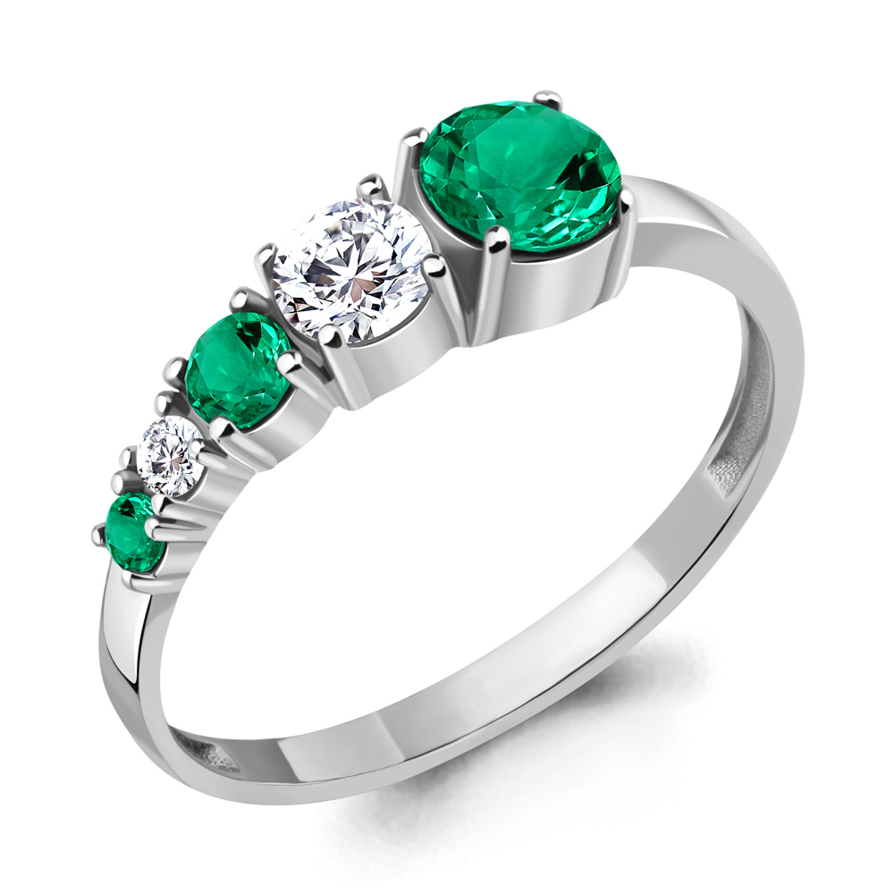 

Кольцо из серебра с фианитом Aquamarine Aquamarine 67475АГ_925_р р. 20, 67475АГ_925_р
