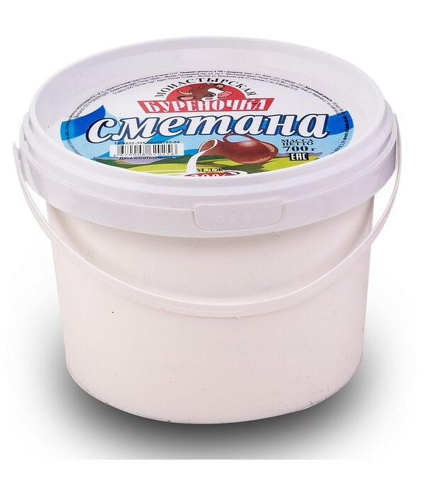 

Сметана Монастырская Буреночка 20% БЗМЖ 400 г