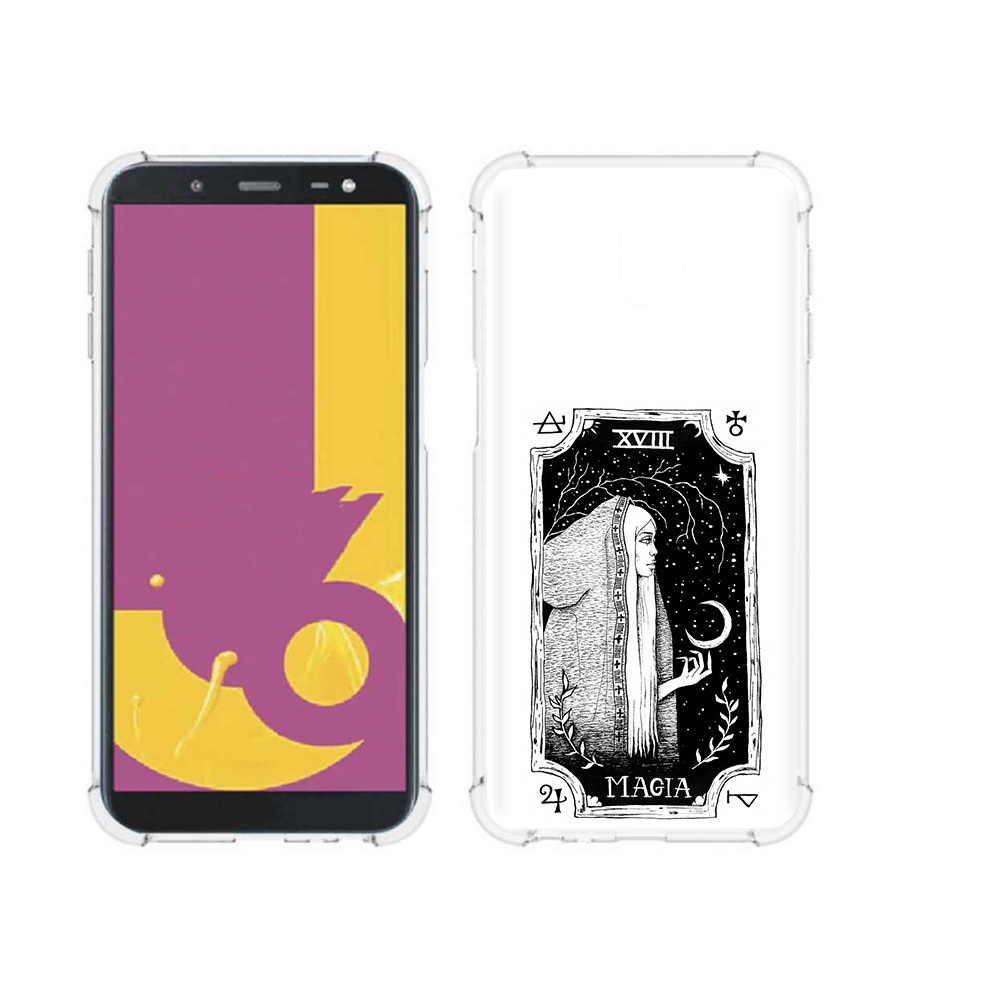 

Чехол MyPads Tocco для Samsung Galaxy J6+ (2018) лунная магия (PT119175.557.447), Прозрачный, Tocco