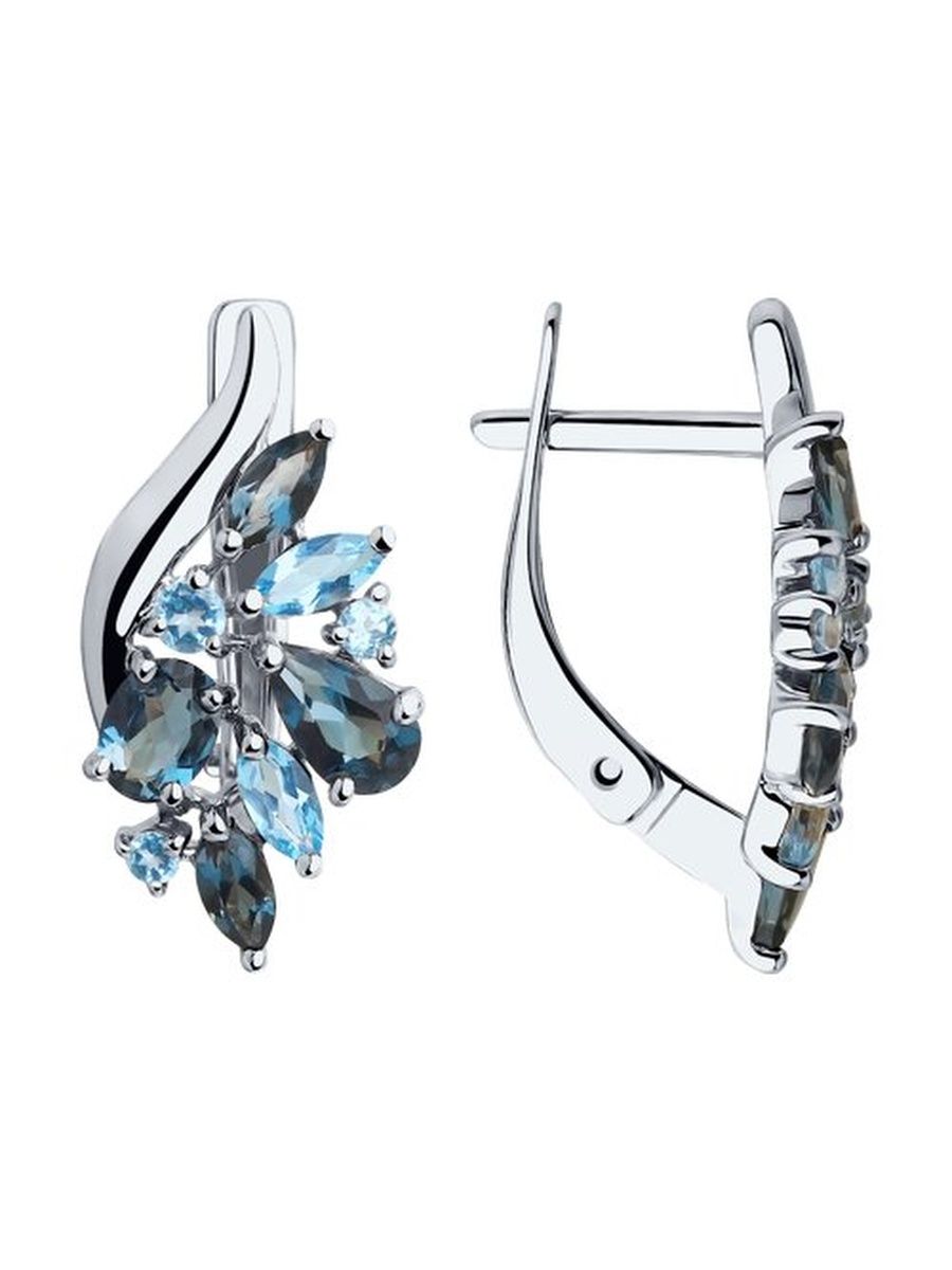 

Серьги из золота TEO MAORI 8725773-3, топаз, 8725773-3