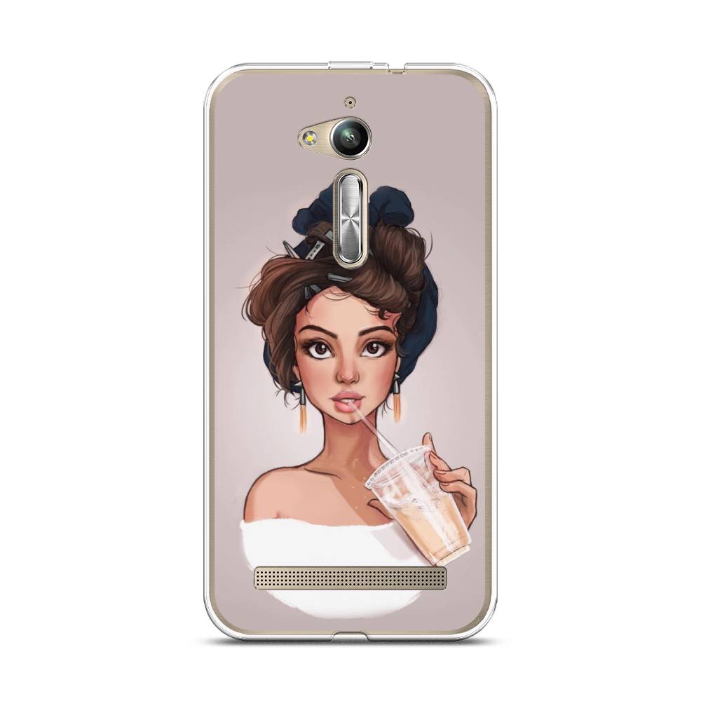 

Чехол на Asus Zenfone GO ZB500KG/500KL "Девушка с фраппе", 42250-6