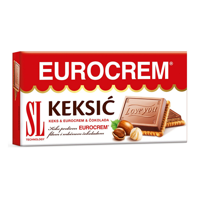 Печенье Eurocrem keksic с шоколадом 190 г