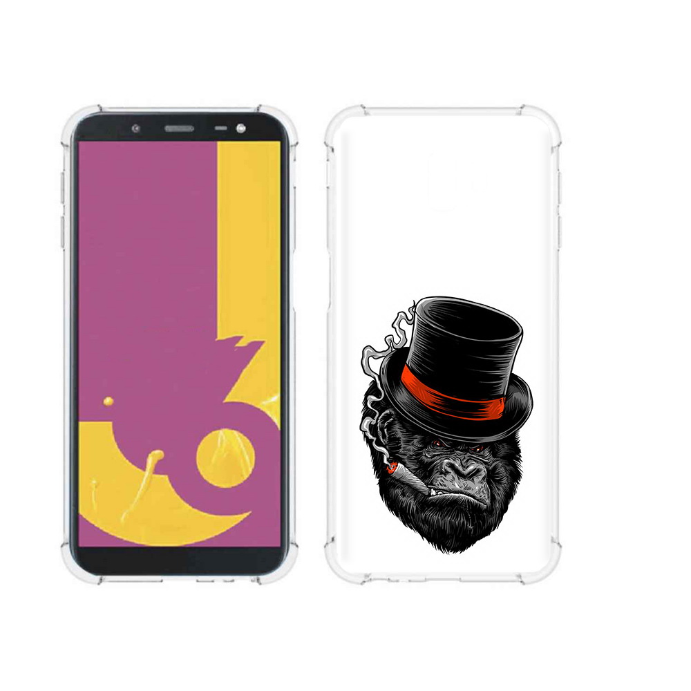 

Чехол MyPads Tocco для Samsung Galaxy J6+ (2018) дизайнерская горилла (PT119175.557.431), Прозрачный, Tocco