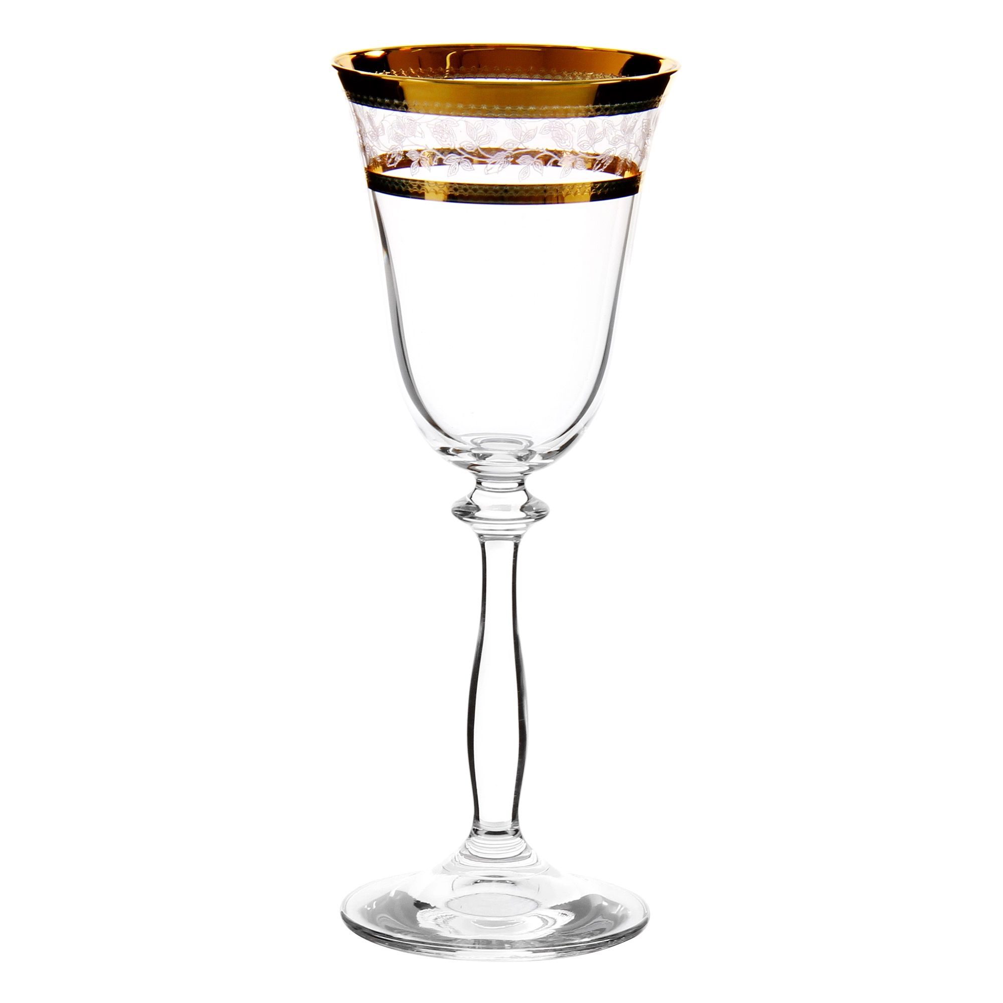 

Рюмки для вина Crystal Bohemia Angela 185 мл 6 шт, Прозрачный;зеленый