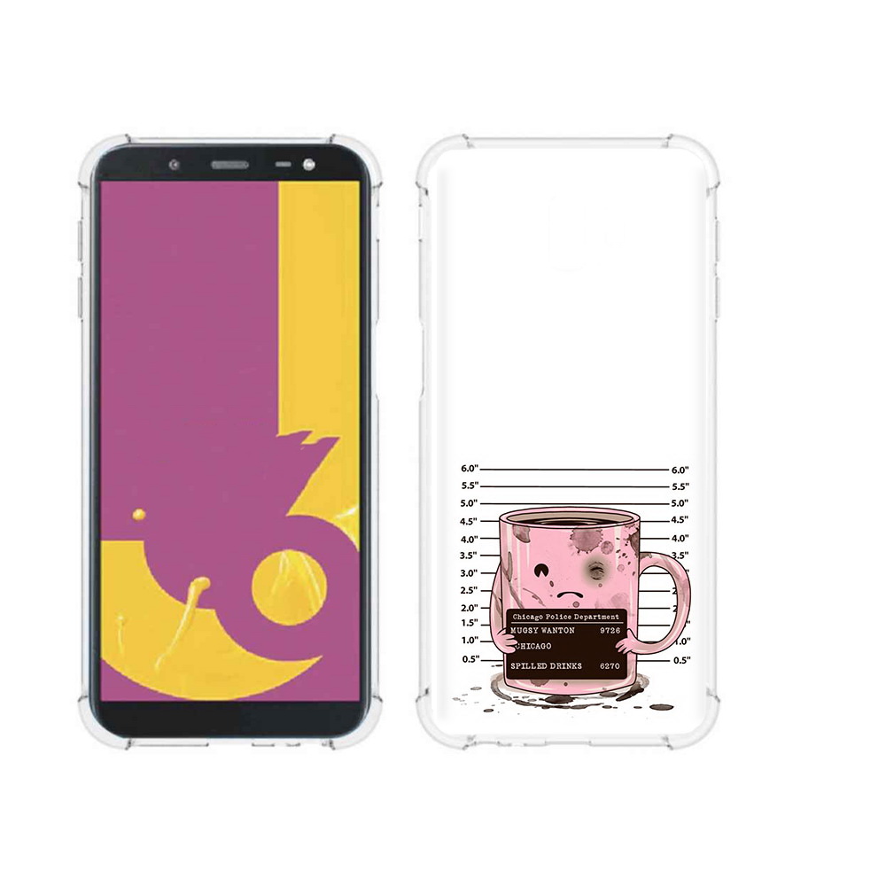 

Чехол MyPads Tocco для Samsung Galaxy J6+ (2018) кружка (PT119175.557.420), Прозрачный, Tocco