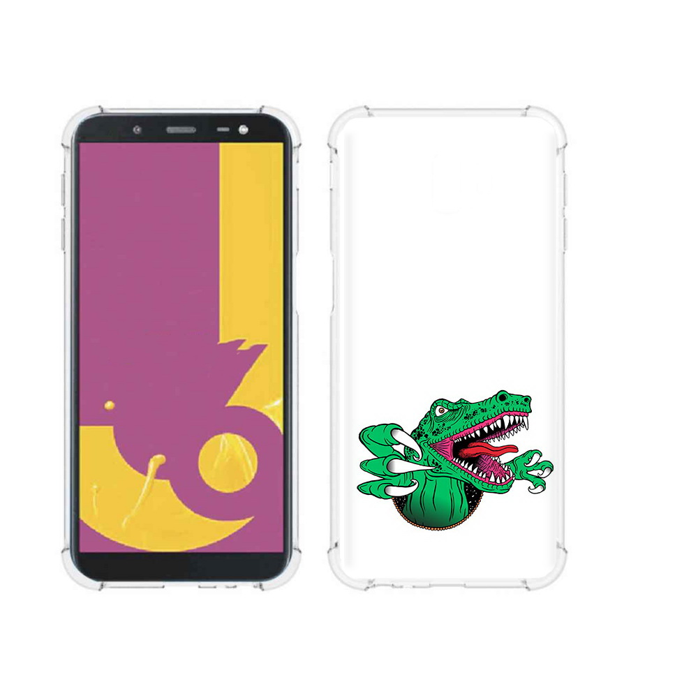 

Чехол MyPads Tocco для Samsung Galaxy J6+ (2018) крокодил (PT119175.557.417), Прозрачный, Tocco