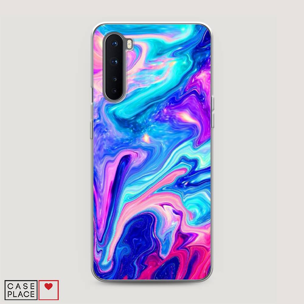 

Чехол Awog на OnePlus Nord / ВанПлас Nord "Потеки краски", Розовый, 151350-10
