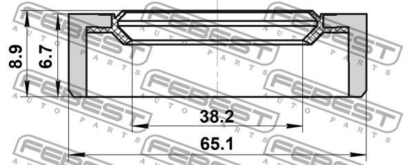 

Сальник FEBEST 95GCW40650709R