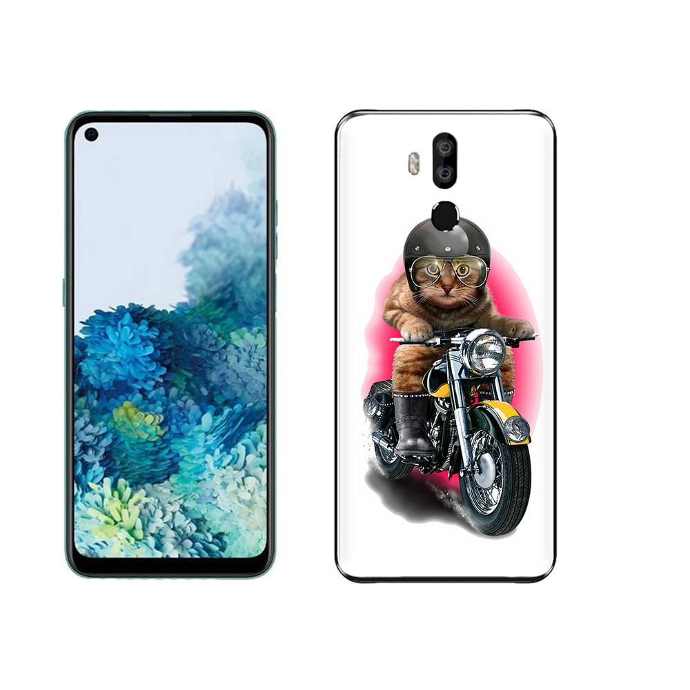 

Чехол MyPads Tocco для Oukitel K9 мото-кот, Прозрачный, Tocco