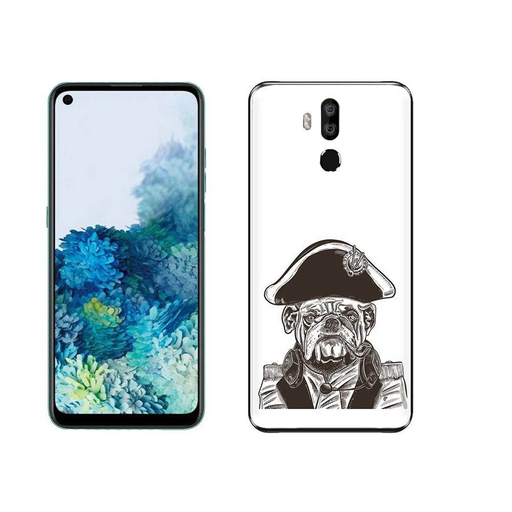 

Чехол MyPads Tocco для Oukitel K9 мопс генерал, Прозрачный, Tocco