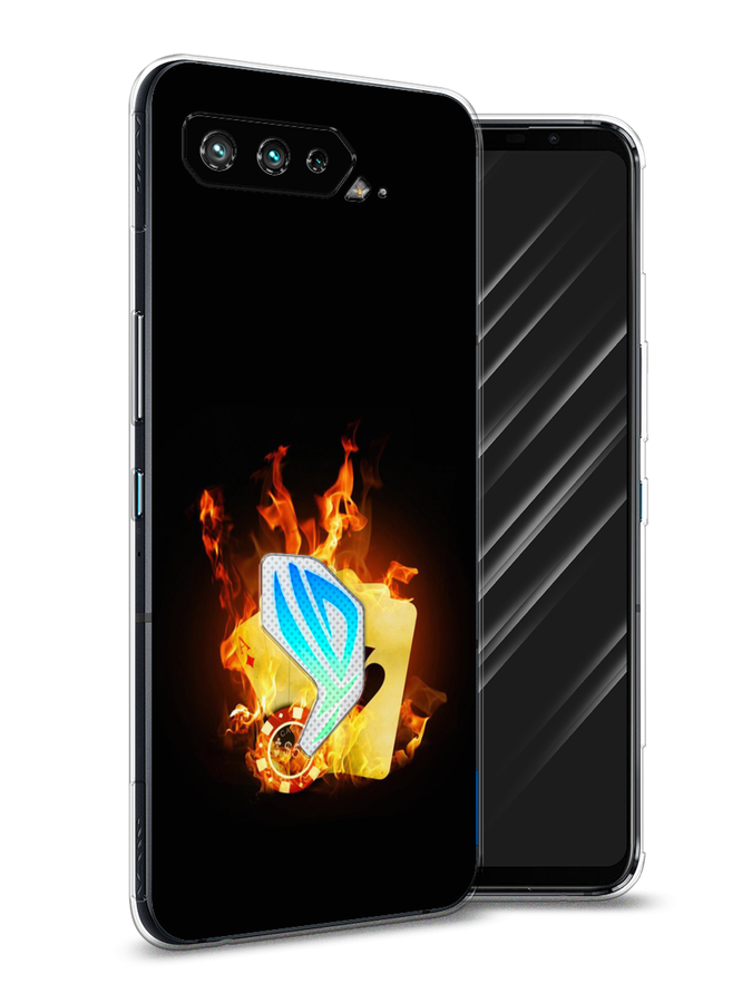 

Чехол Awog на Asus ROG Phone 5 "Горящие карты", Черный;оранжевый, 44250-9
