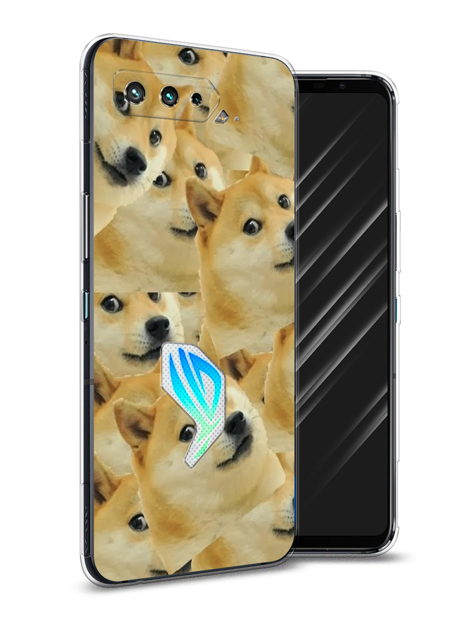 

Чехол Awog на Asus ROG Phone 5 "Собака-подозревака фон", Желтый;черный, 44250-9