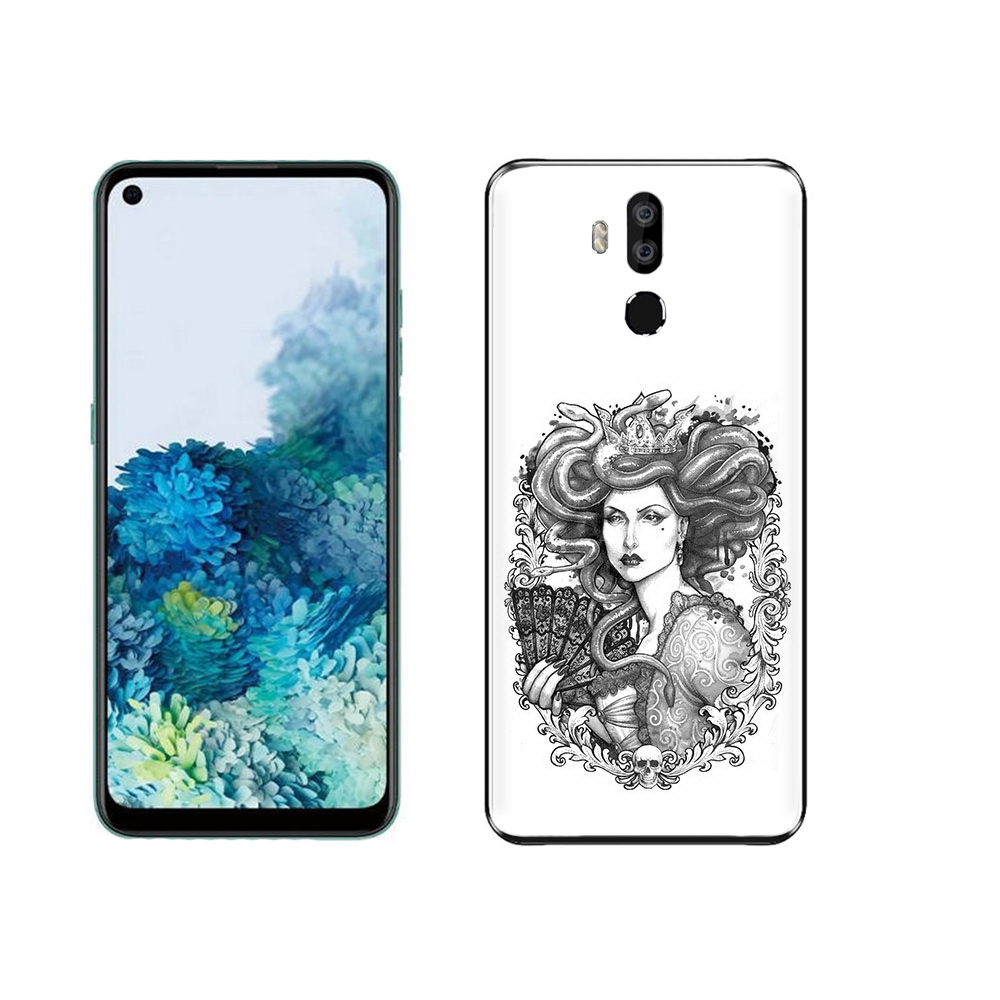 

Чехол MyPads Tocco для Oukitel K9 медуза черно белый, Прозрачный, Tocco