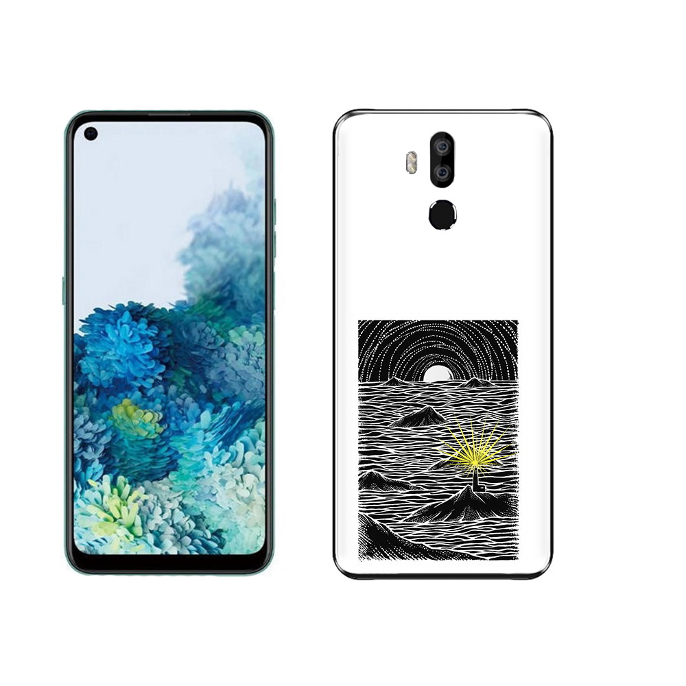 

Чехол MyPads Tocco для Oukitel K9 маяк в черно белом море, Прозрачный, Tocco