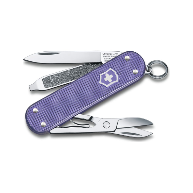

Victorinox Нож-брелок Classic SD Alox Colors Electric Lavender 58 мм 5 функций лавандов 0., Фиолетовый