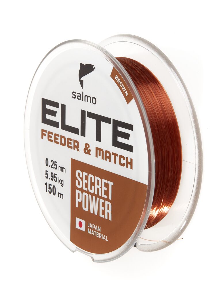 

Леска монофильная Salmo Elite Feeder & Match 150 м, 0,25 мм, коричневая, Коричневый