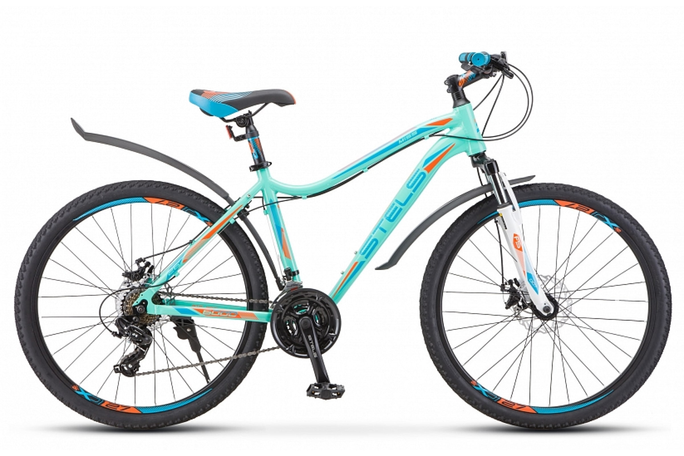 

STELS Велосипед Miss-6000 MD 26" V010, 17" Светло-бирюзовый LU083849