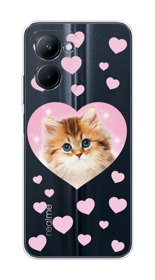 

Чехол на Realme C33 "Котенок в сердце", Розовый;оранжевый;белый;прозрачный, 2511350-1