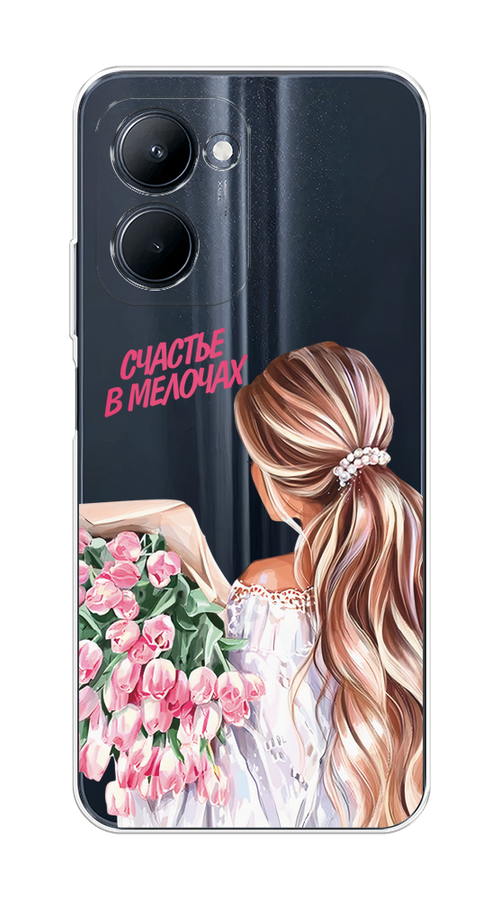 

Чехол на Realme C33 "Простые радости", Прозрачный;розовый;белый;бежевый, 2511350-1
