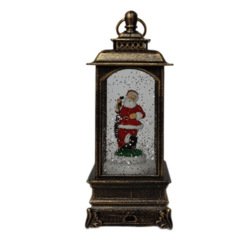 

Новогодний светильник Merry Christmas Дед Мороз с телефонной трубкой 14972-1 белый теплый, Ds-016 Дед мороз стоит с телефонной трубкой