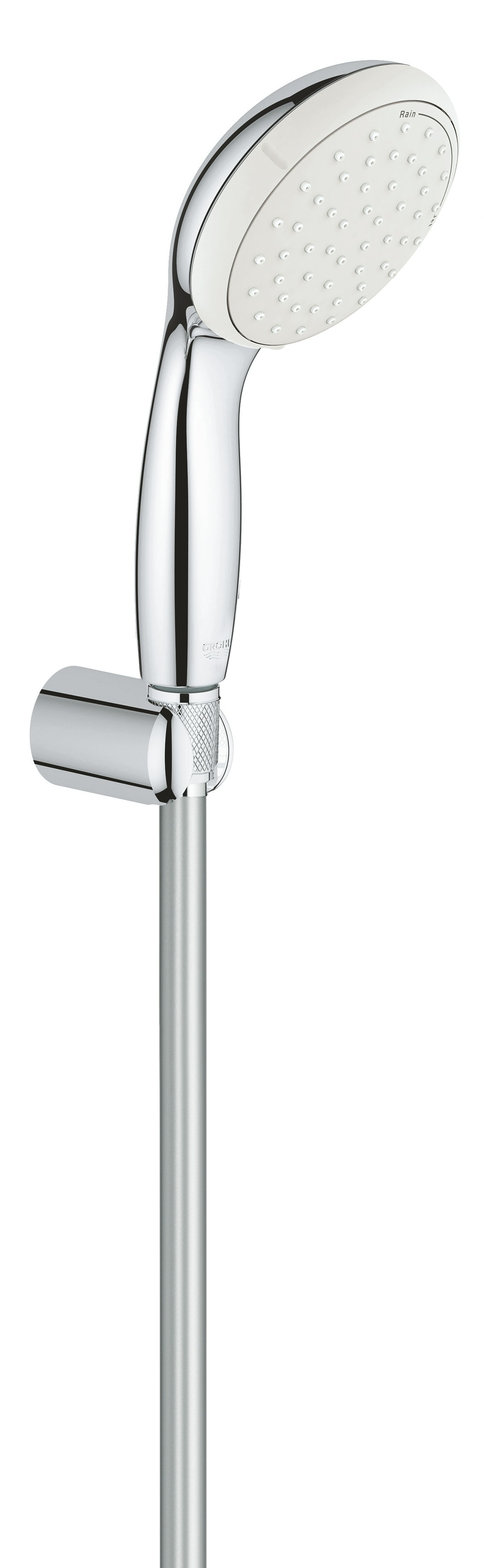 Душевой набор GROHE New Tempesta II, душевой шланг 1250 мм, 9,5 л/мин, хром (26164001) держатель для бумажных полотенец adelica 13×13×28 см хромированная ручка бук