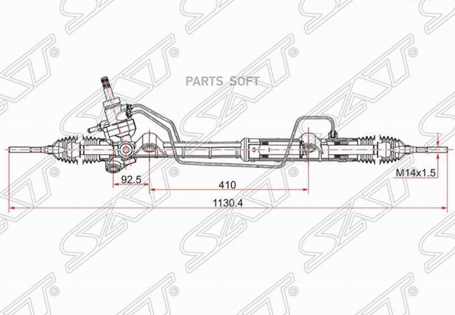 

Sat Рейка Рулевая Mazda 6 02-06 SAT STGJ6E32110B