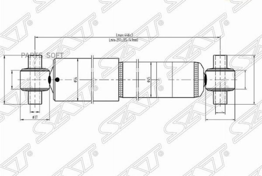 

Амортизатор Задний Mazda 6/Atenza 02- Lh=Rh Sat Арт. St-Gj6A-28-700