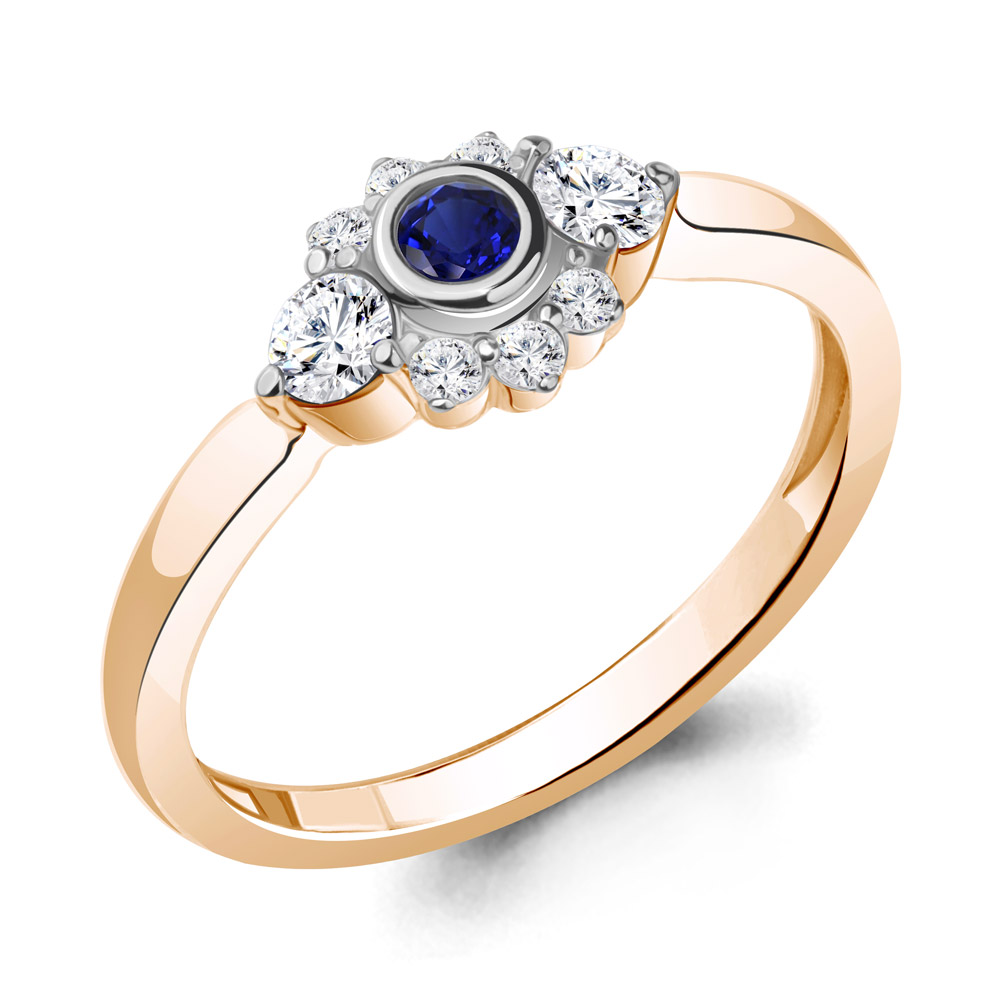 

Кольцо из серебра с фианитом Aquamarine Aquamarine 67474АБ_925_з р, 67474АБ_925_з