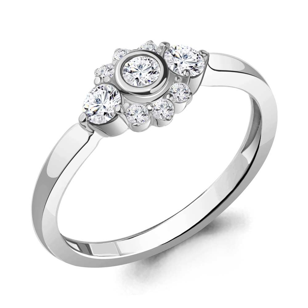 

Кольцо из серебра с фианитом Aquamarine Aquamarine 67474А_925_р р. 16,5, 67474А_925_р