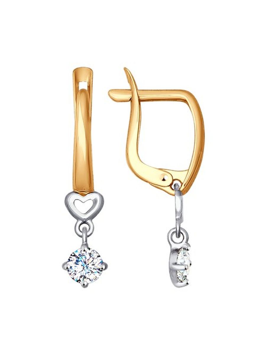 

Серьги из золота TEO MAORI 8027599-4, фианит, 8027599-4