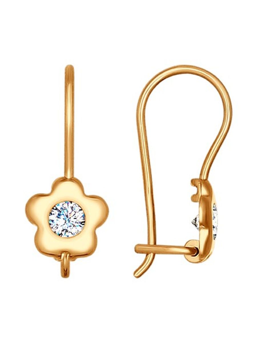 

Серьги из золота TEO MAORI 8027176-4, фианит, 8027176-4