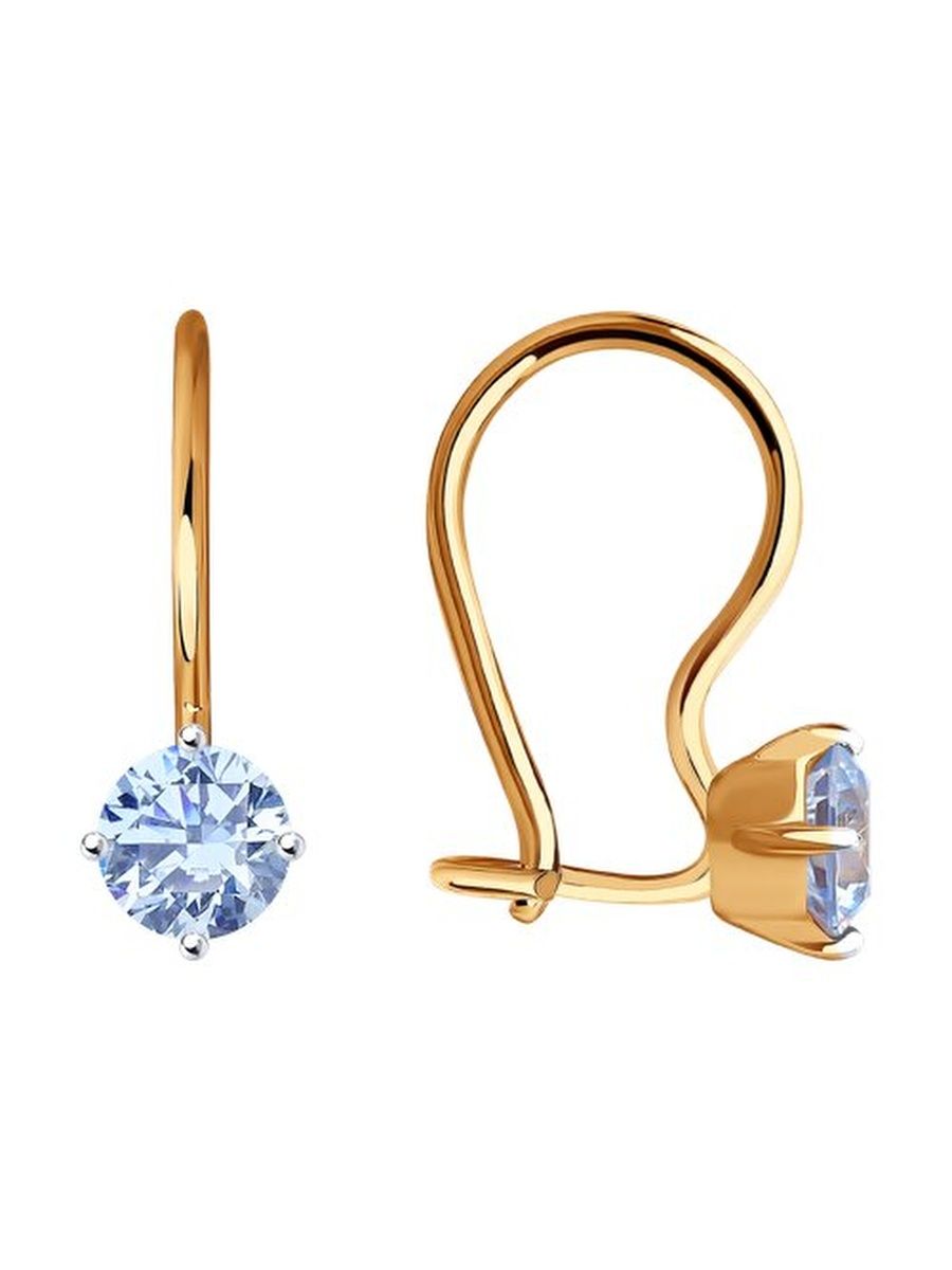

Серьги из золота TEO MAORI 8026948-4, фианит, 8026948-4