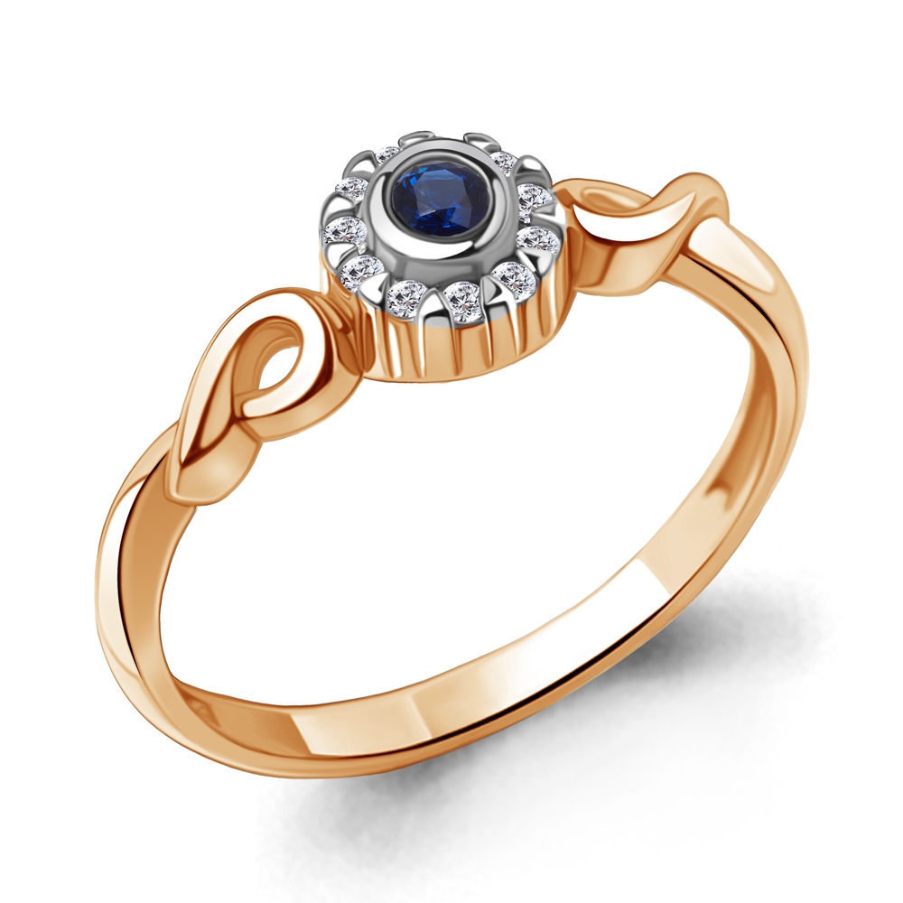 

Кольцо из серебра с фианитом Aquamarine Aquamarine 67472АБ_925_з р, 67472АБ_925_з