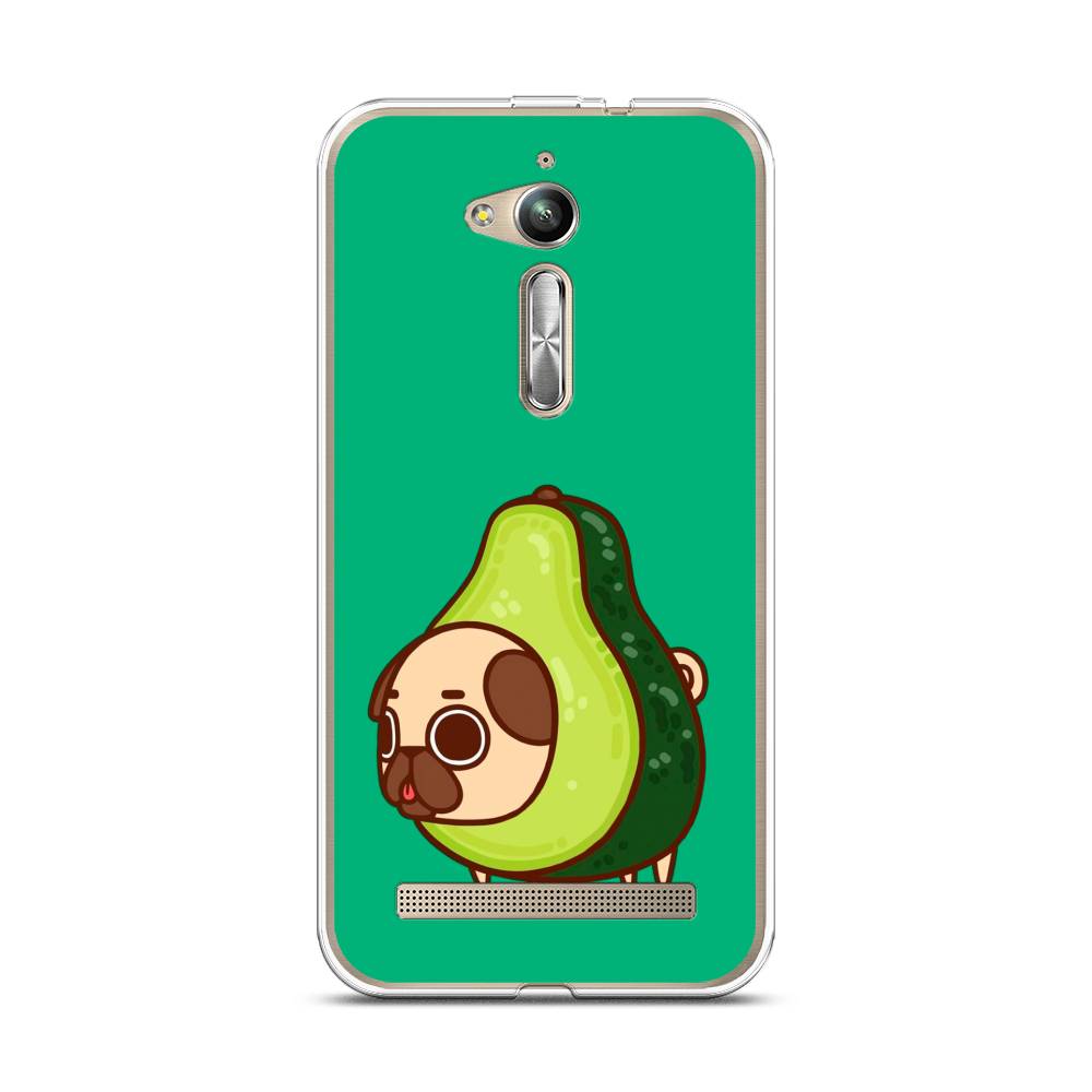 

Чехол на Asus Zenfone GO ZB500KG/500KL "Мопс авокадик", 42250-1