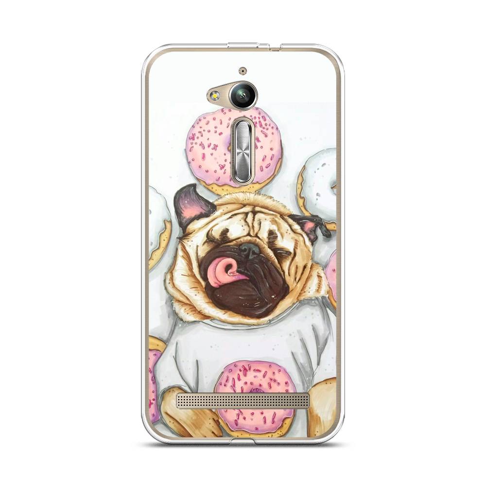 

Чехол на Asus Zenfone GO ZB500KG/500KL "Счастливый мопс", 42250-1