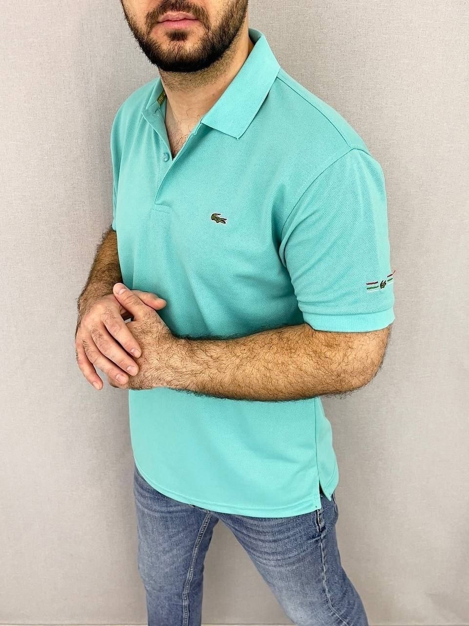 

Футболка мужская Lacoste CA-16998 бирюзовая 54 RU, Бирюзовый, CA-16998