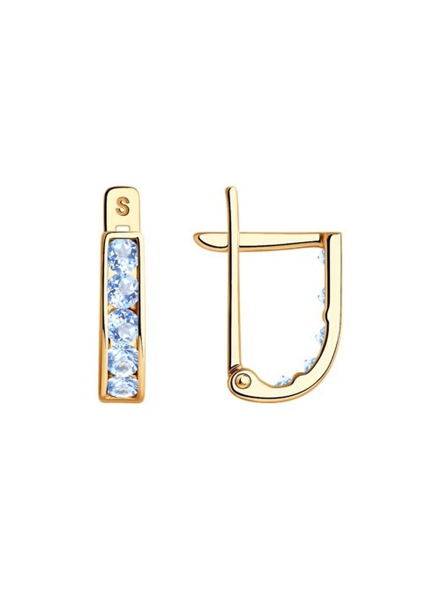 

Серьги из золота TEO MAORI 8021500-4, фианит, 8021500-4