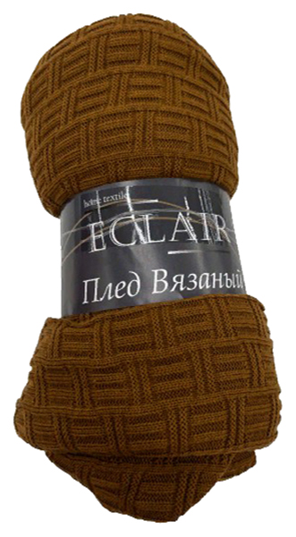 фото Плед еclair 150 x 200 см коричневый nobrand