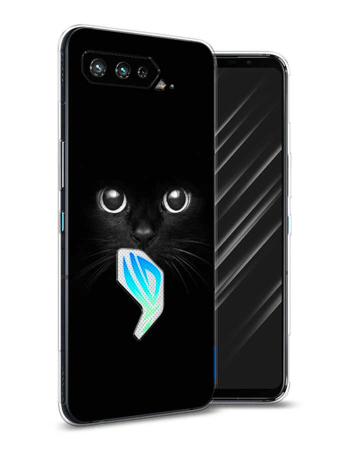 

Чехол Awog на Asus ROG Phone 5 "Взгляд черной кошки", Черный, 44250-1