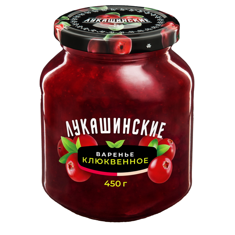 Варенье Лукашинские клюквенное 450 г