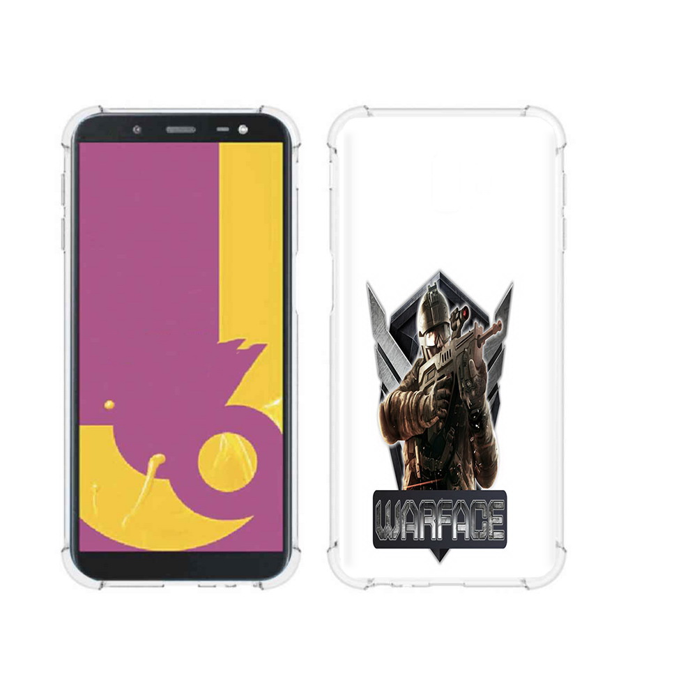 

Чехол MyPads Tocco для Samsung Galaxy J6+ (2018) игра про войну (PT119175.557.374), Прозрачный, Tocco
