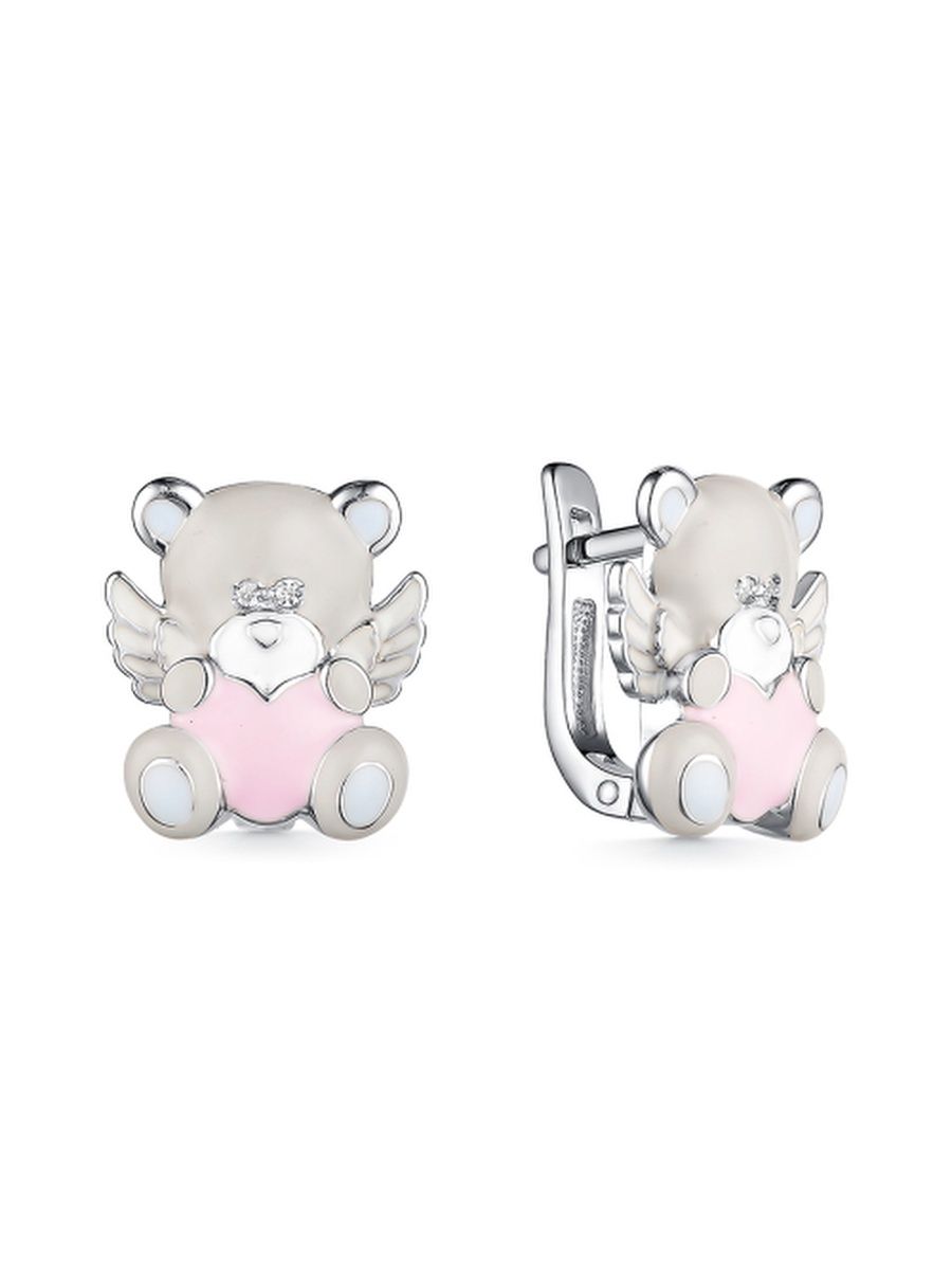 

Серьги из серебра TEO MAORI 8901022335, фианит/эмаль, 8901022335