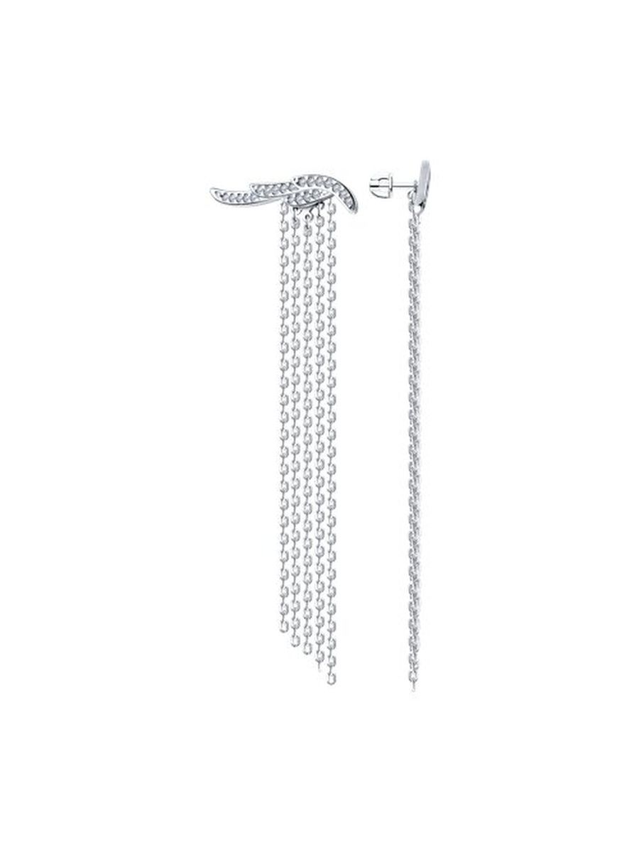 

Серьги из серебра TEO MAORI 894025728, фианит, 894025728