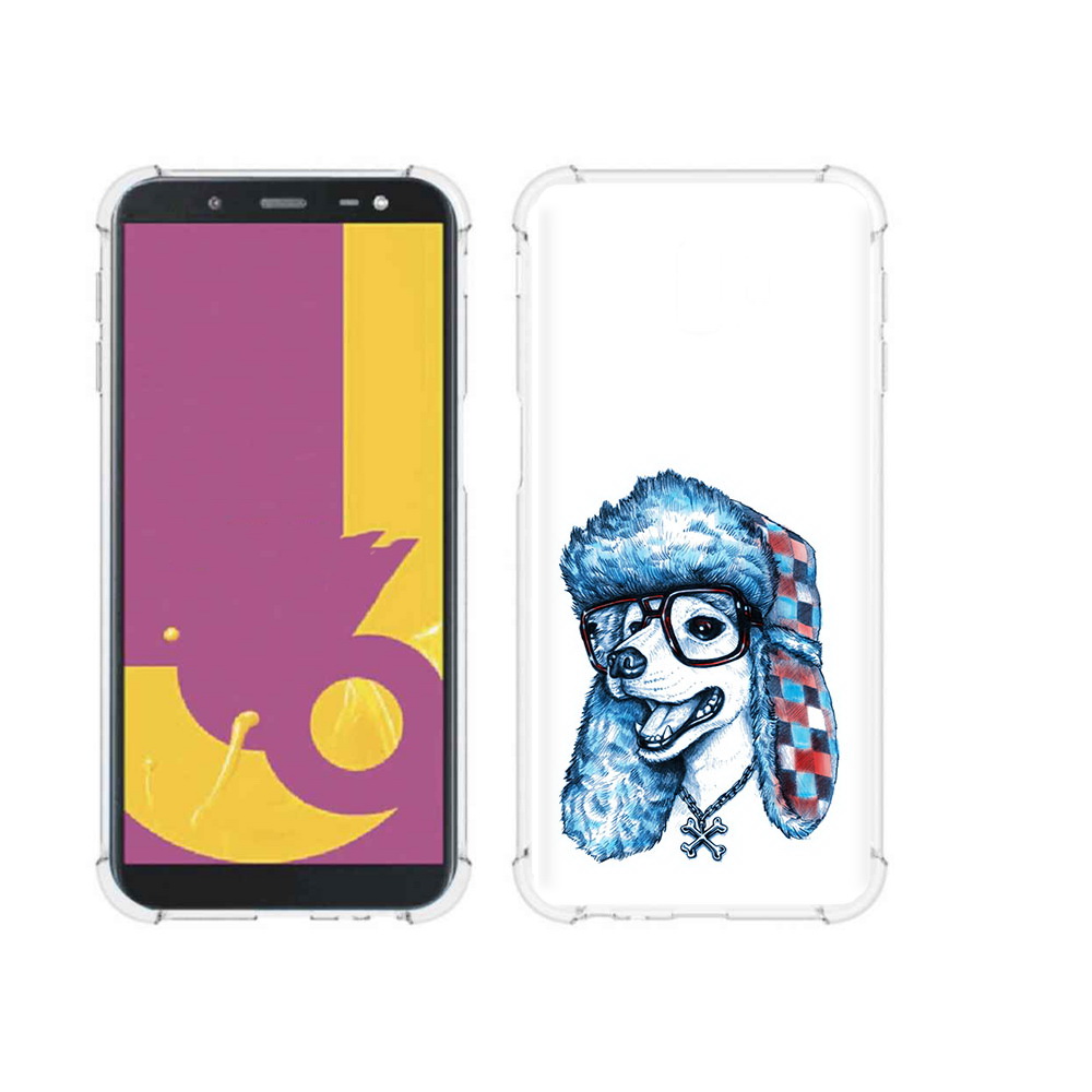 Чехол MyPads Tocco для Samsung Galaxy J6+ (2018) зимний пес (PT119175.557.362)