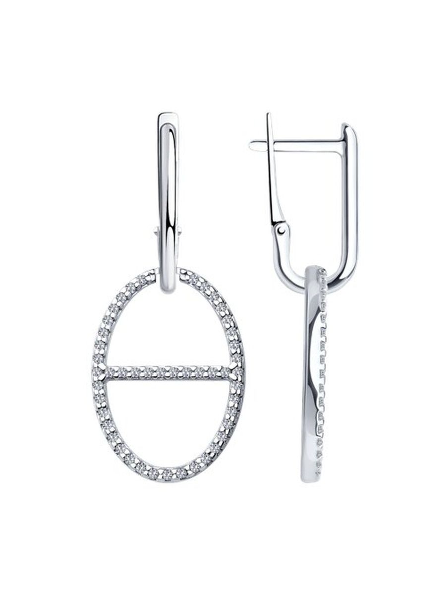 

Серьги из серебра TEO MAORI 894025792, фианит, 894025792
