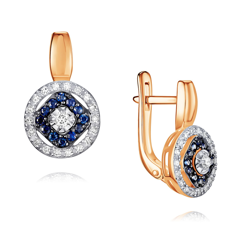 

Серьги из красного золота ADAMAS 24040857/01-А50ДЧ-432, сапфир/бриллиант, 24040857/01-А50ДЧ-432